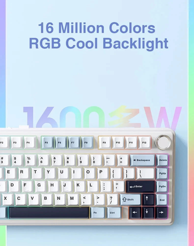 AULA F75 RGB Gaming Keyboard – Trådlös/Bluetooth