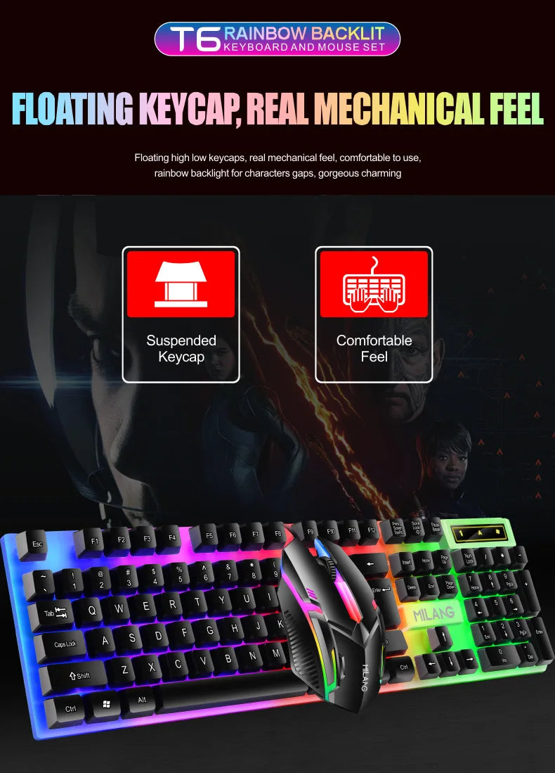 Pro RGB Tangentbord & Mus Set