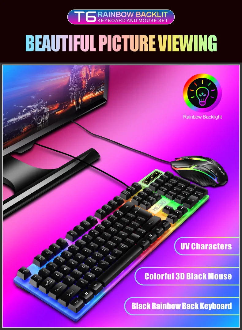 Pro RGB Tangentbord & Mus Set
