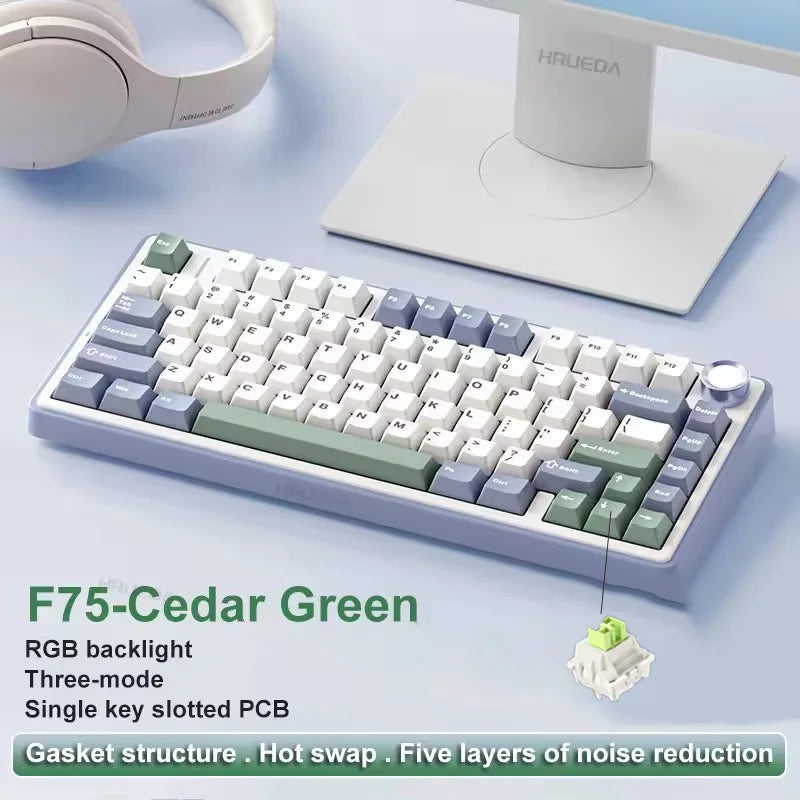 AULA F75 RGB Gaming Keyboard – Trådlös/Bluetooth