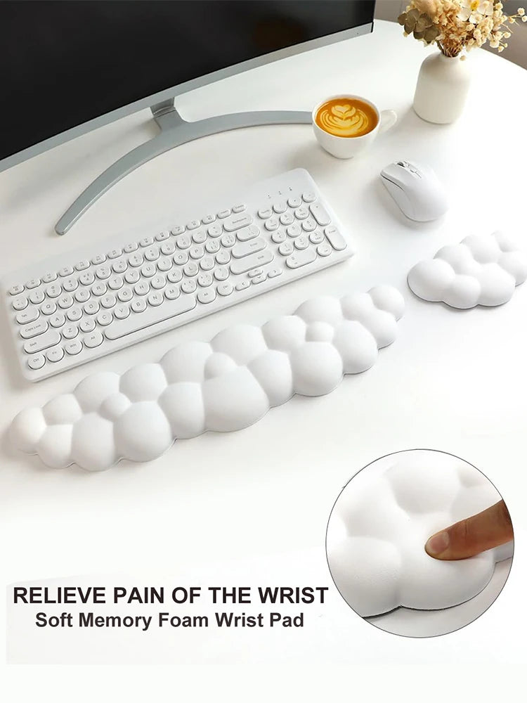 Molnformad Ergonomisk Mus- & Handledsstödsmatta