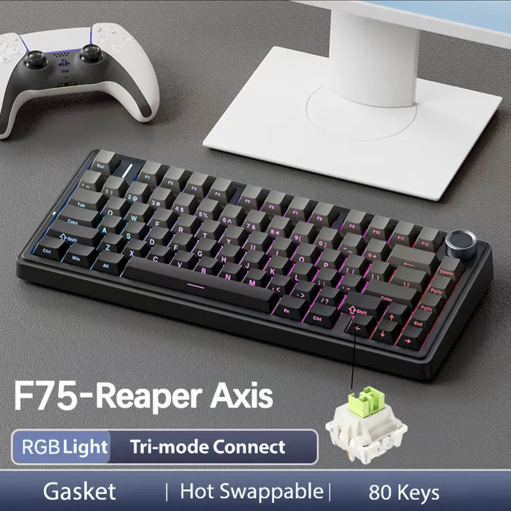 AULA F75 RGB Gaming Keyboard – Trådlös/Bluetooth