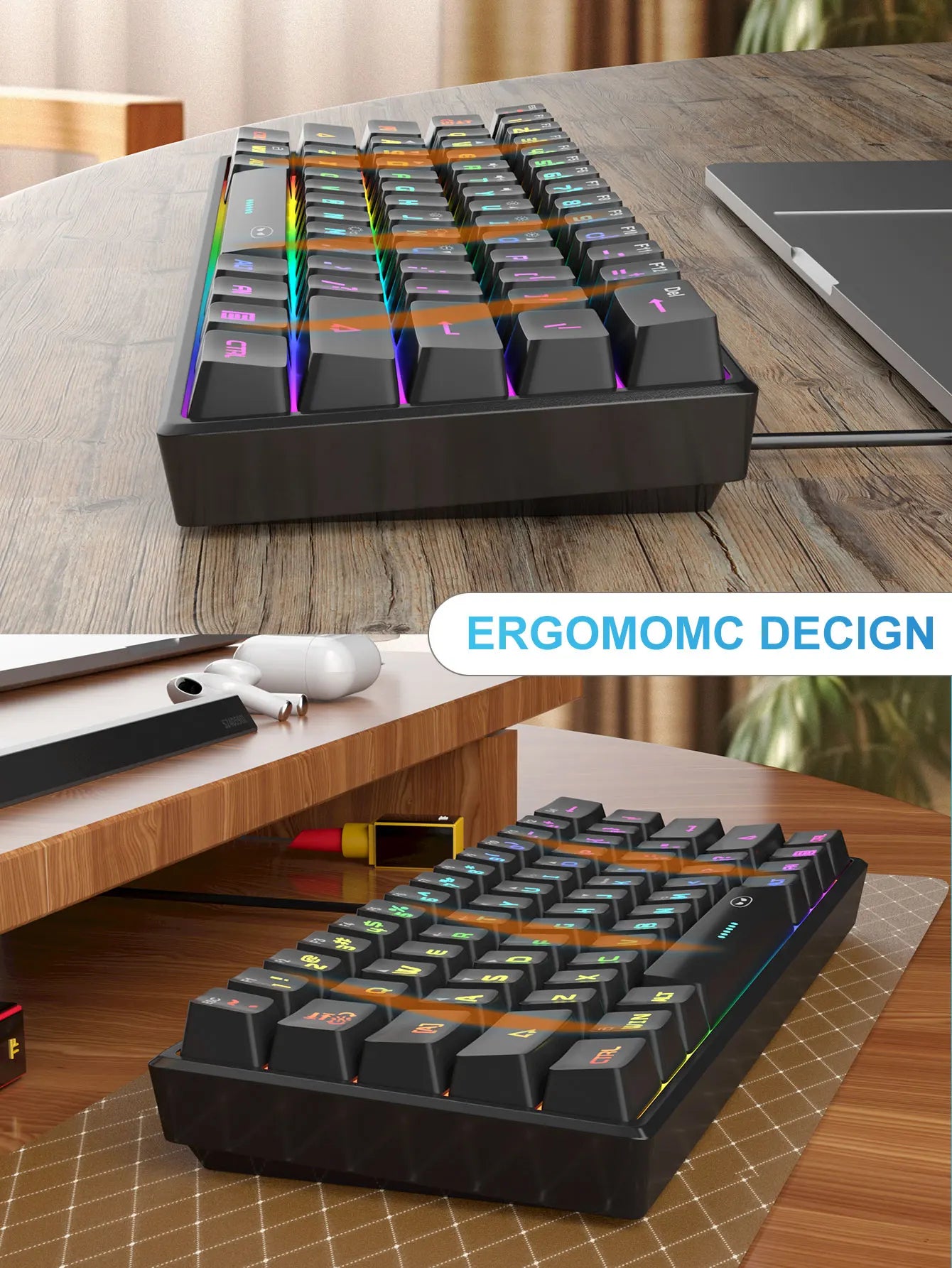 MageGee Mini 60% RGB Gamingtangentbord