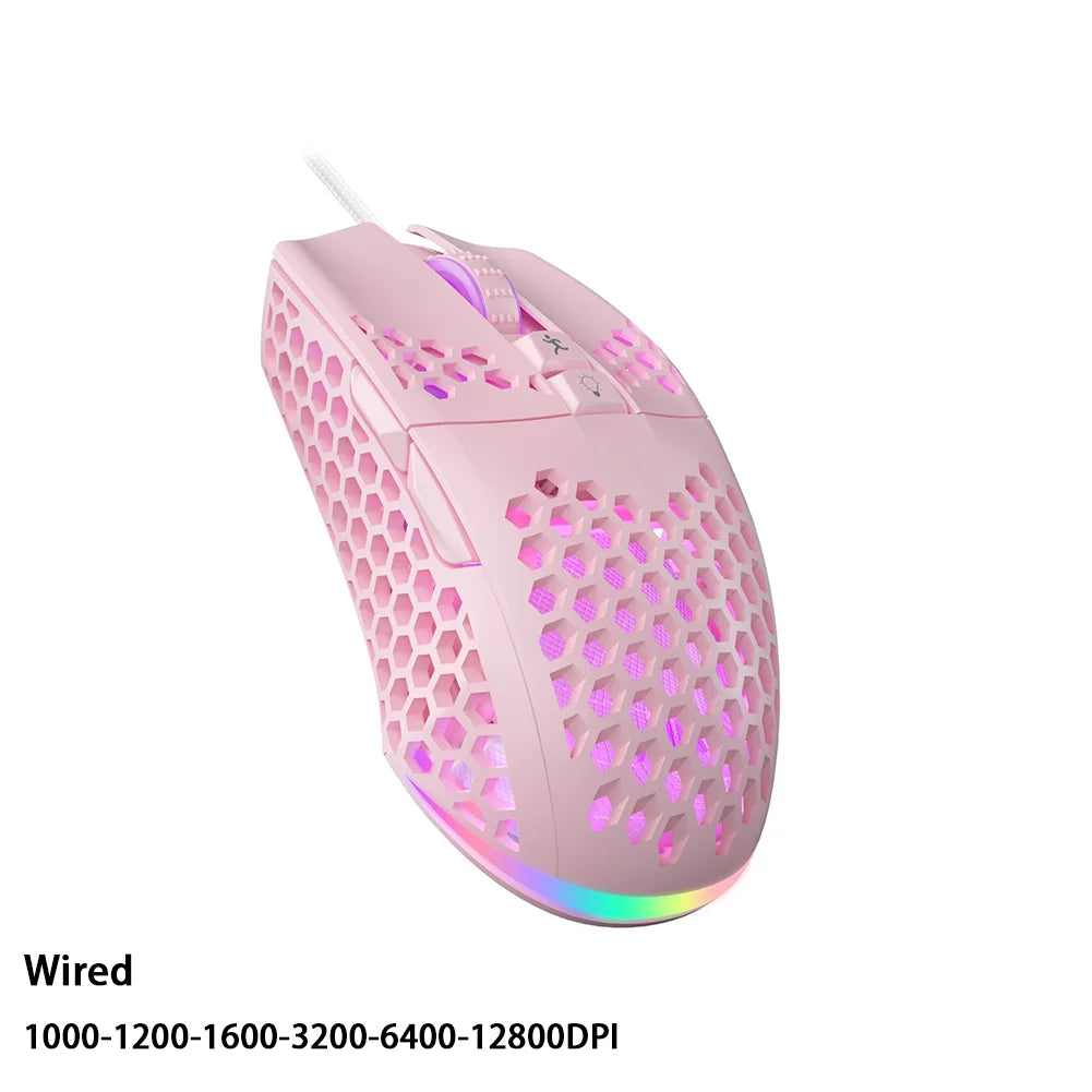 Solakaka UltraLight RGB Gaming Mus - Trådlös