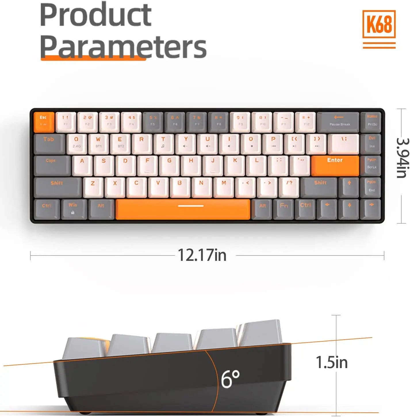 GhostGG Trådlöst Mekaniskt Tangentbord