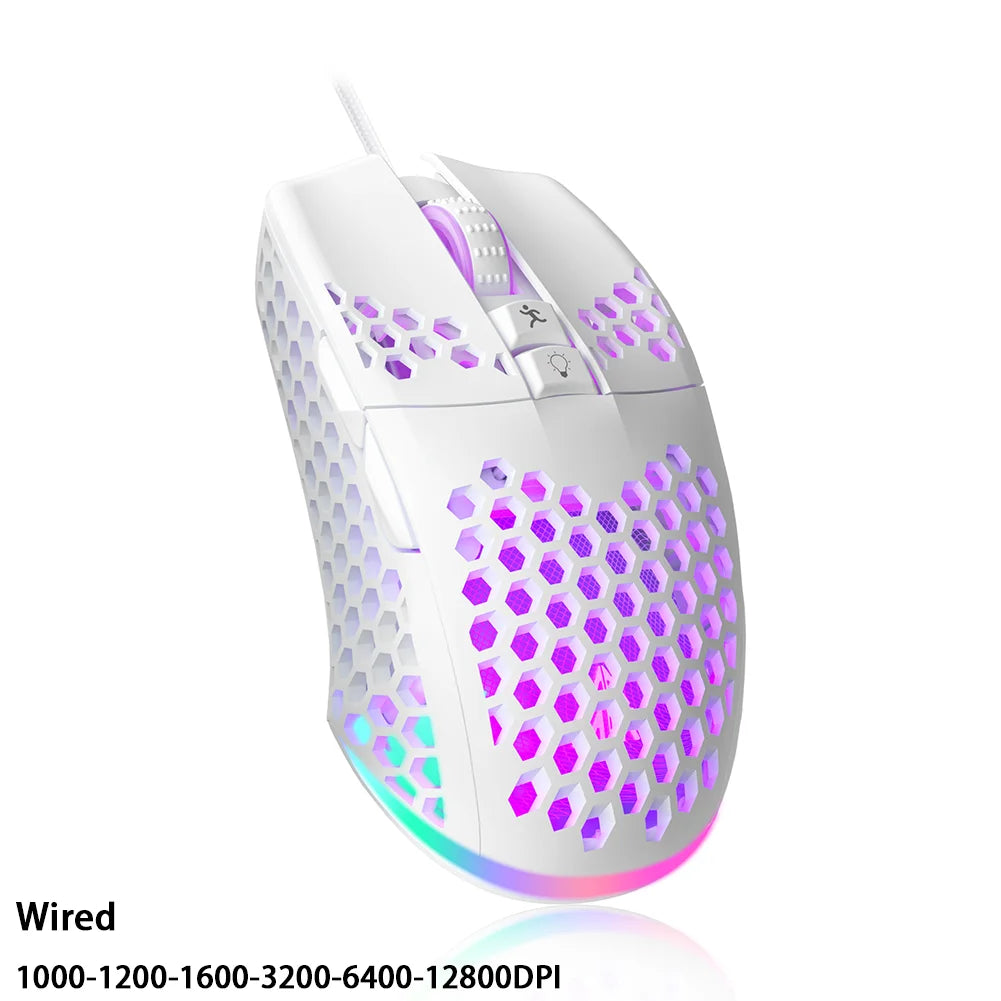 Solakaka UltraLight RGB Gaming Mus - Trådlös