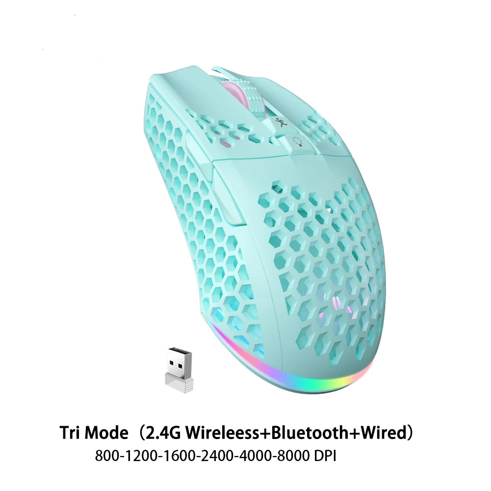Solakaka UltraLight RGB Gaming Mus - Trådlös