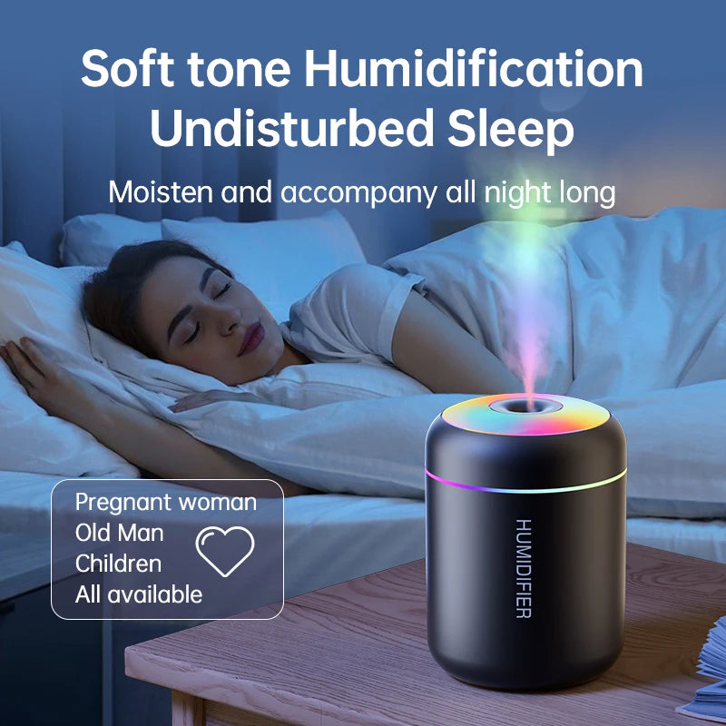 180ML Mini Luftfuktare – USB LED-ljus