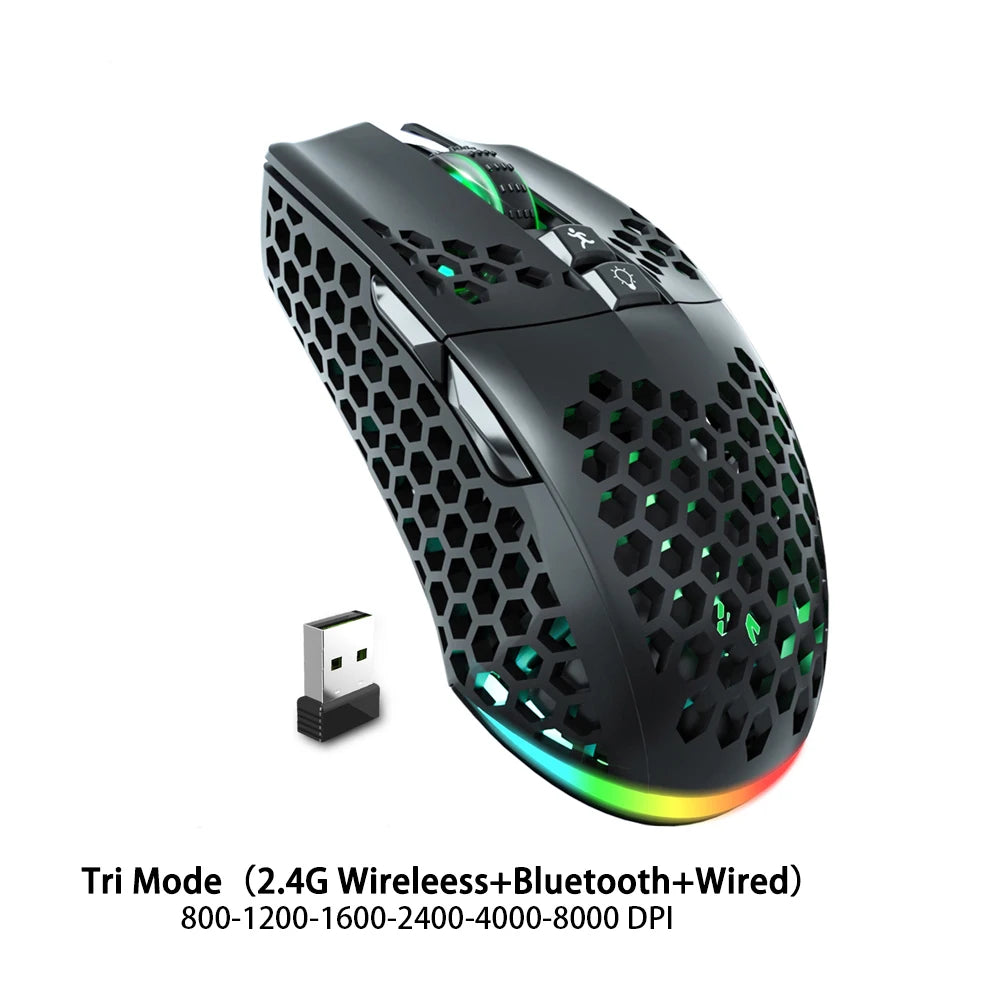 Solakaka UltraLight RGB Gaming Mus - Trådlös