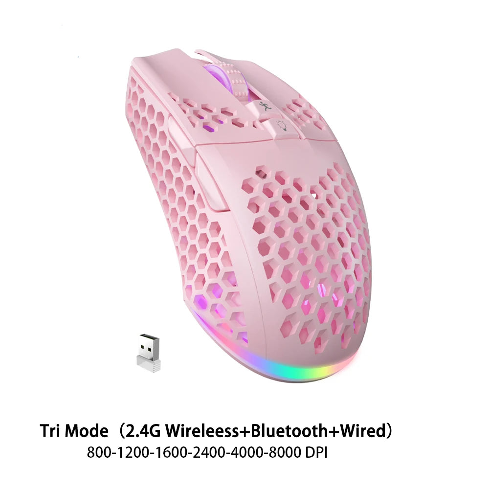 Solakaka UltraLight RGB Gaming Mus - Trådlös