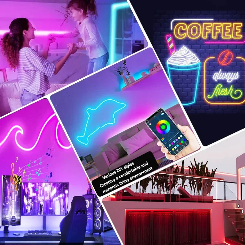 Dynamisk RGB Neon LED-list