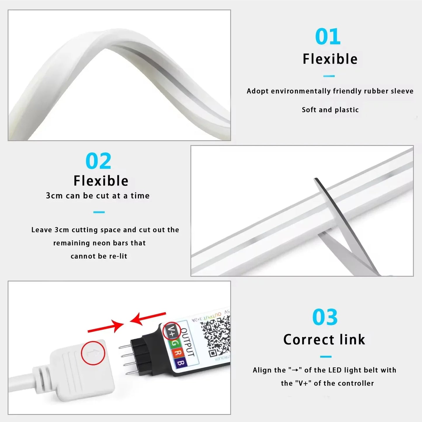 Dynamisk RGB Neon LED-list