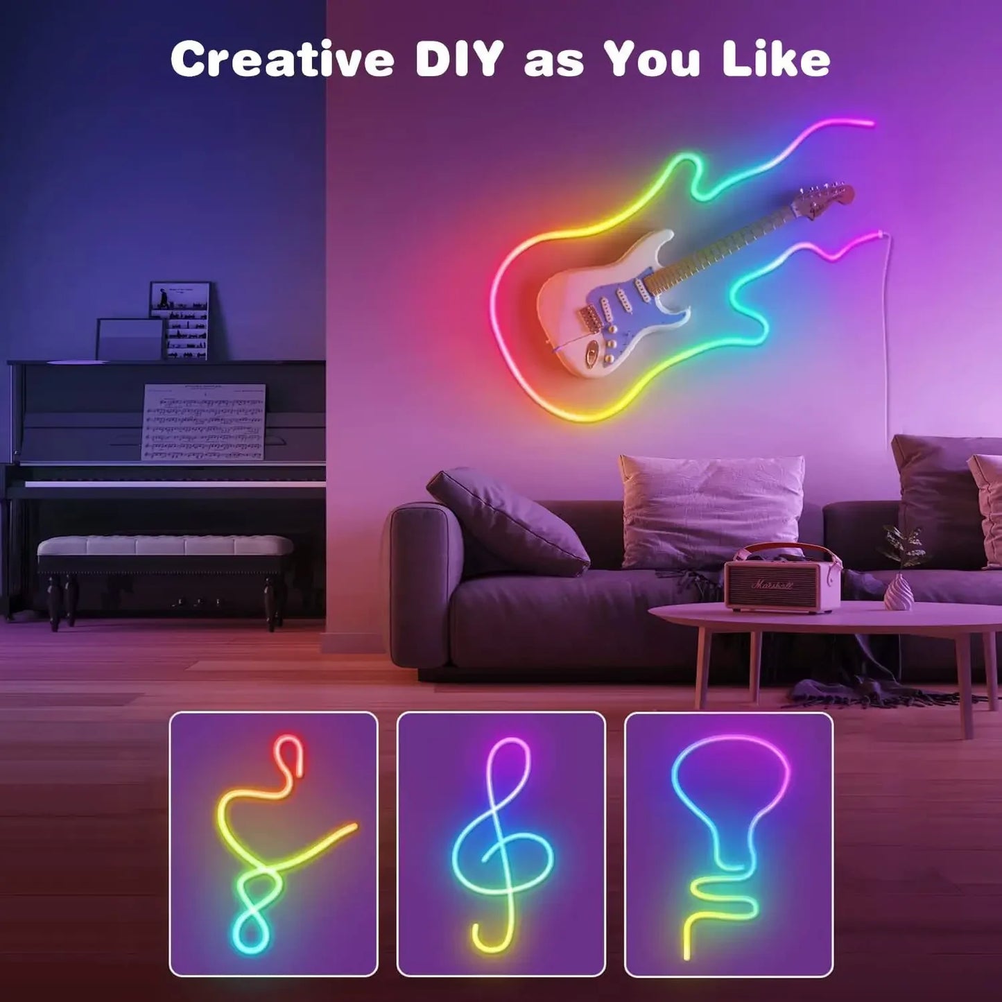 Dynamisk RGB Neon LED-list