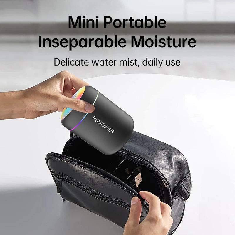 180ML Mini Luftfuktare – USB LED-ljus