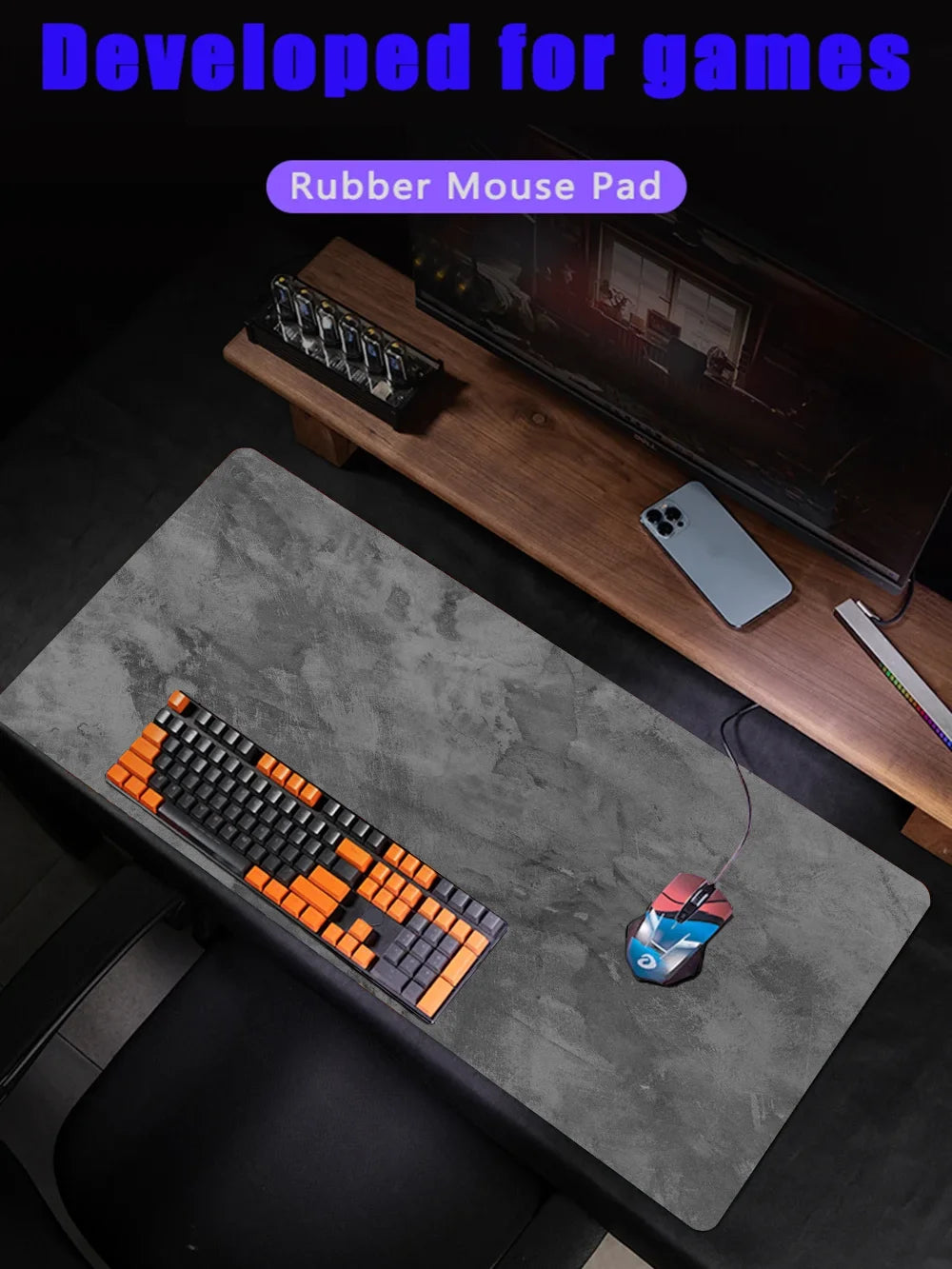 Storm Grey™ XXL Gamingbordsmatta